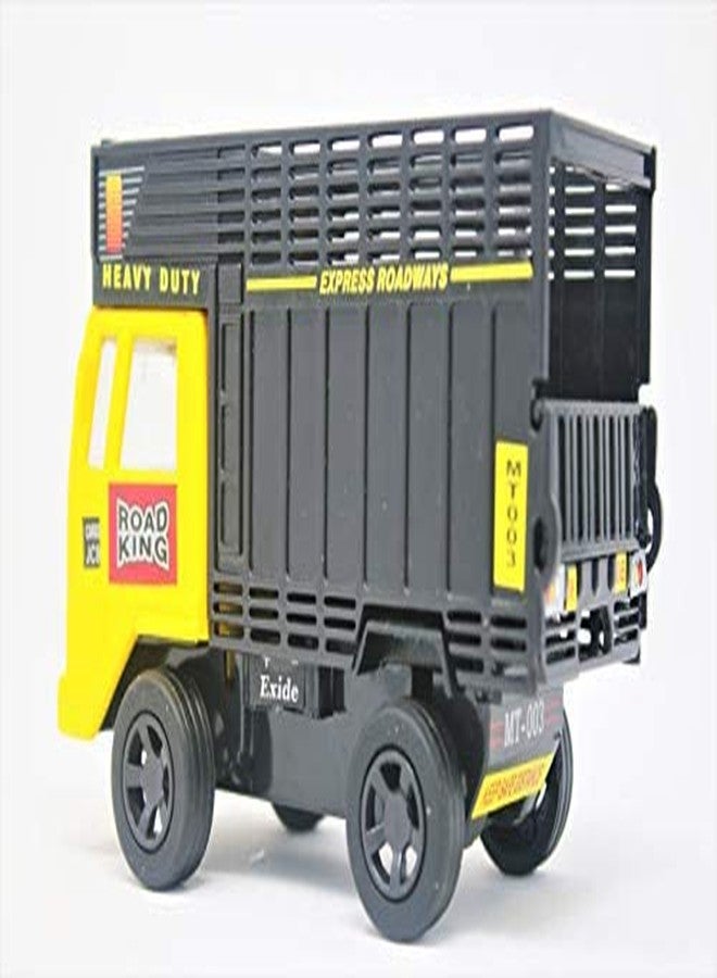 Shinsei Goods Carrier Maintenance Free Pullback Spring Action Race Toy Gift for Boys 3+ Years. Strong ABS Plastic, NO Sharp Edges, BIS Certified. Pack of 1, Color Yellow - Image 3